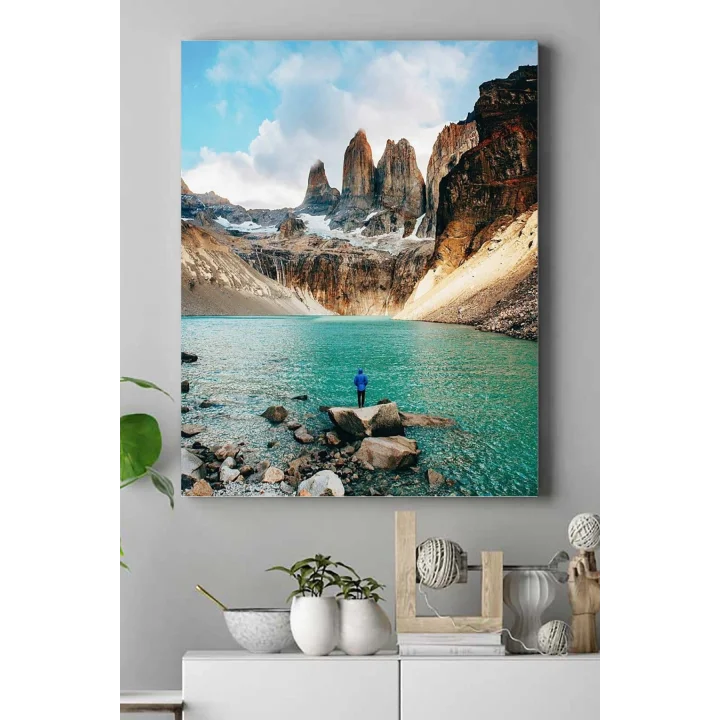 (pster15817) Dağ Doğa Manzara Kanvas Tablo 40 x 60