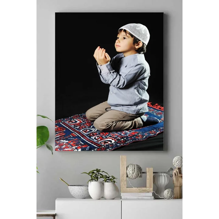 (pster15883) Dua Eden Çocuk Kanvas Tablo 40 x 60