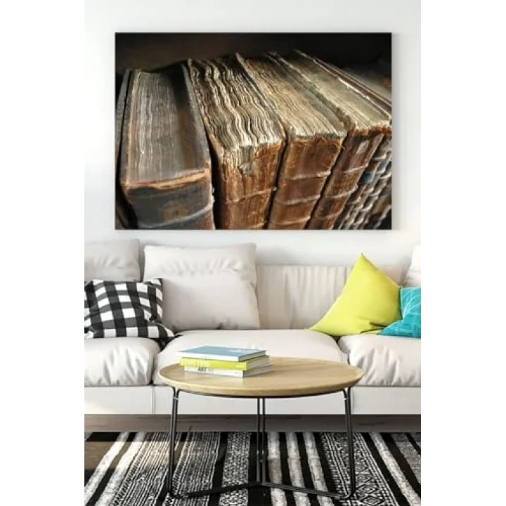 (pster15938) Eski Kitap Kanvas Tablo 40 x 60