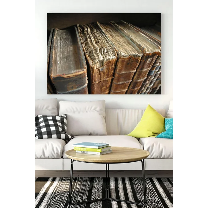 (pster15938) Eski Kitap Kanvas Tablo 40 x 60