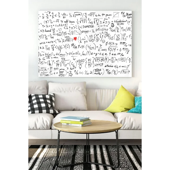 (pster16035) Matematik Formüller Eğitim Kanvas Tablo 50 x 70