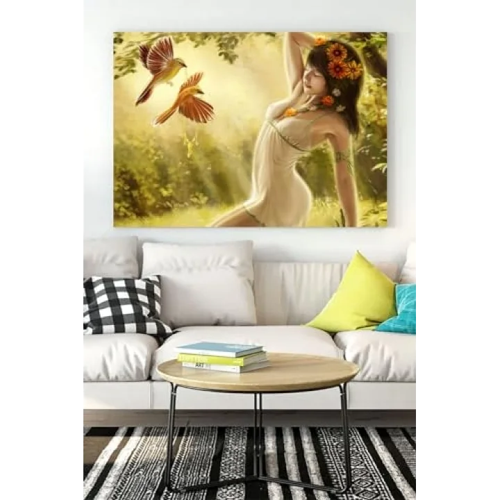 (pster16600) Kız Sanatsal Kanvas Tablo 2 40 x 60