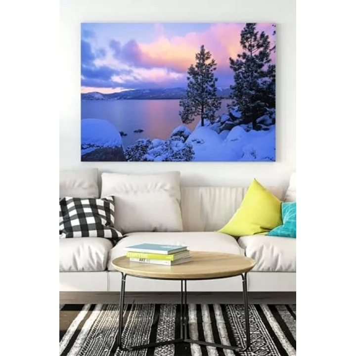 (pster17078) Kış Kar Manzara Kanvas Tablo 21 x 30