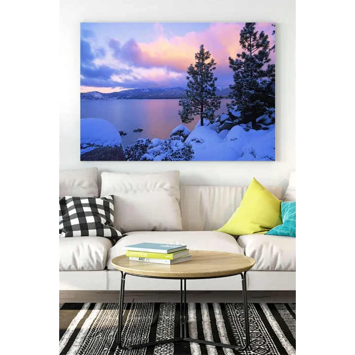 (pster17078) Kış Kar Manzara Kanvas Tablo 21 x 30
