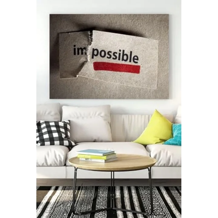 (pster17196) Imkansız Unpossible Girişimcilik Kanvas Tablo 30 x 40