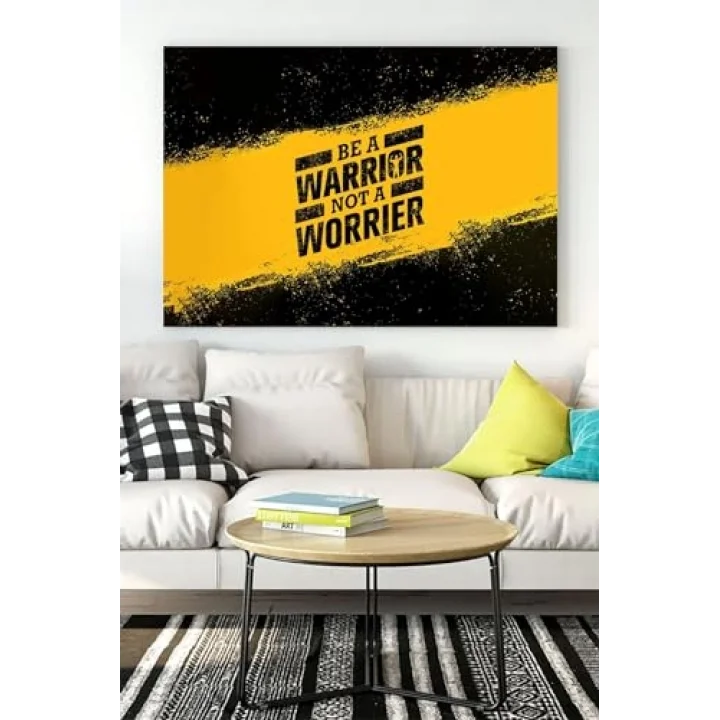 (pster17372) Savaşçı Ol Be A Warrior Girişimcilik Kanvas Tablo 50 x 70