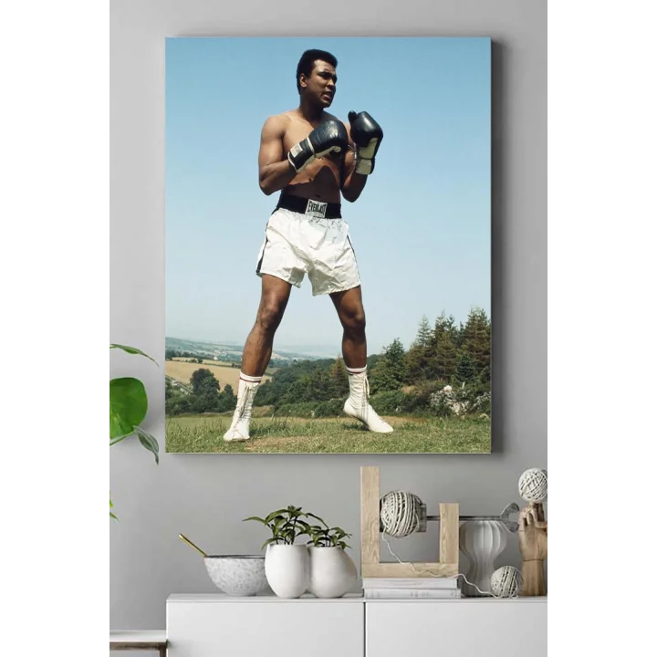 (pster17462) Muhammed Ali Dövüş Kanvas Tablo 2 30 x 40