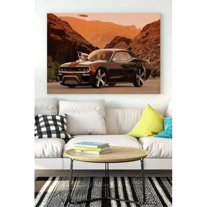 (pster17472) Muscle Araba Kanvas Tablo 40 x 60