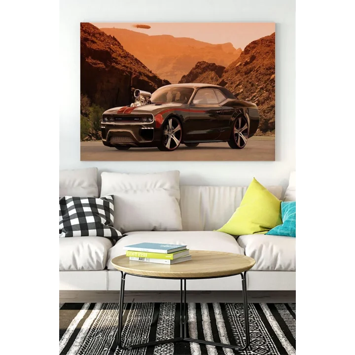 (pster17472) Muscle Araba Kanvas Tablo 40 x 60