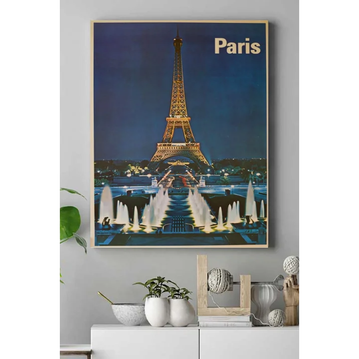 (pster17602) Paris Vintage Kanvas Tablo 30 x 40