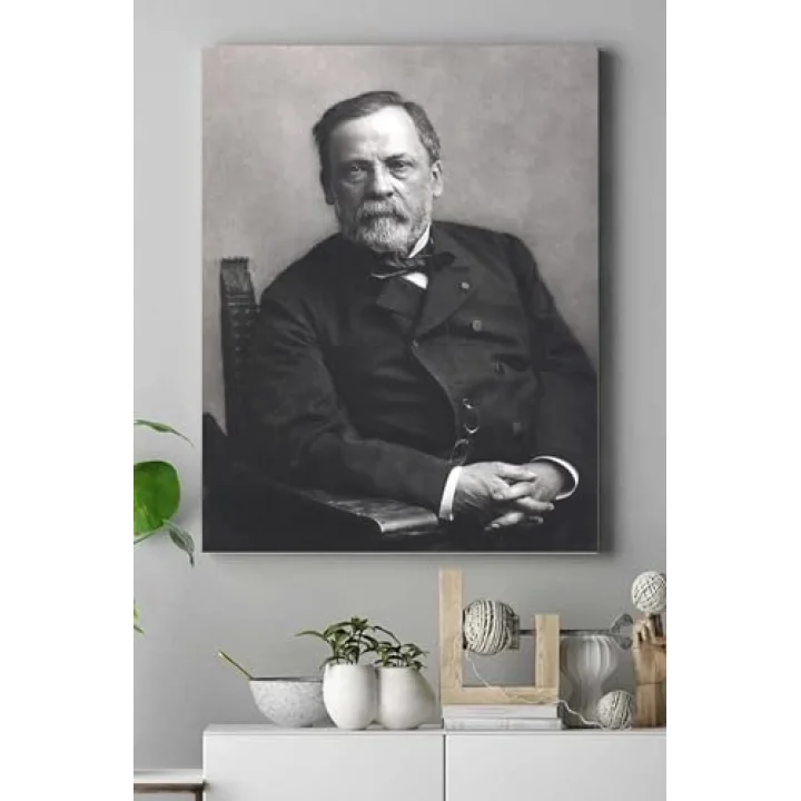 (pster17610) Louis Pasteur Bilimsel Kanvas Tablo 40 x 60