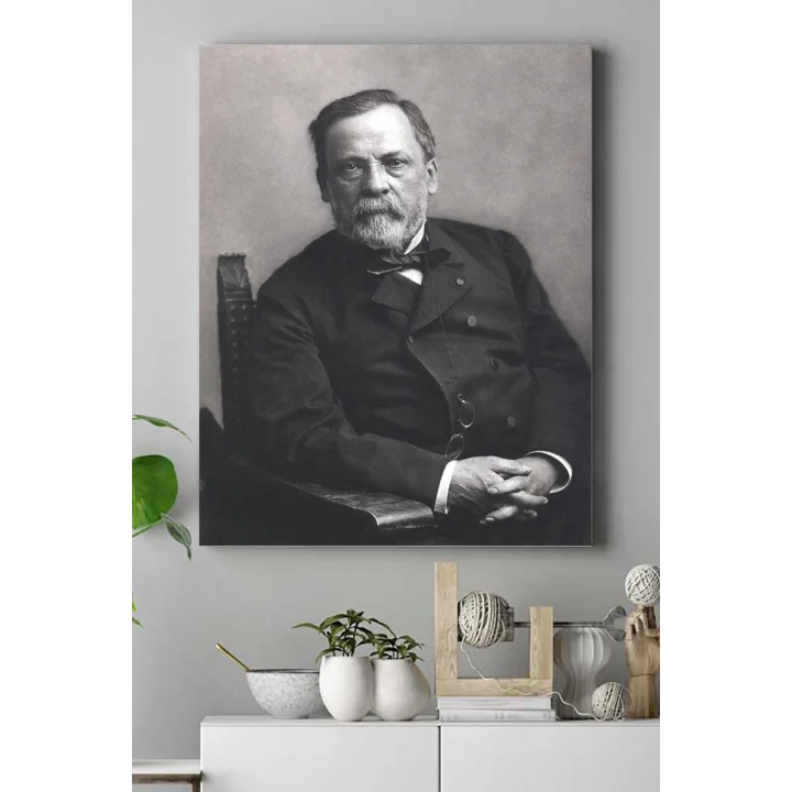 (pster17610) Louis Pasteur Bilimsel Kanvas Tablo 40 x 60