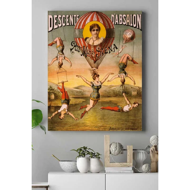 (pster17910) Sirk Vintage Kanvas Tablo 30 x 40