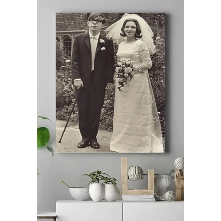 (pster17984) Stephen Hawking Bilimsel Kanvas Tablo 21 x 30