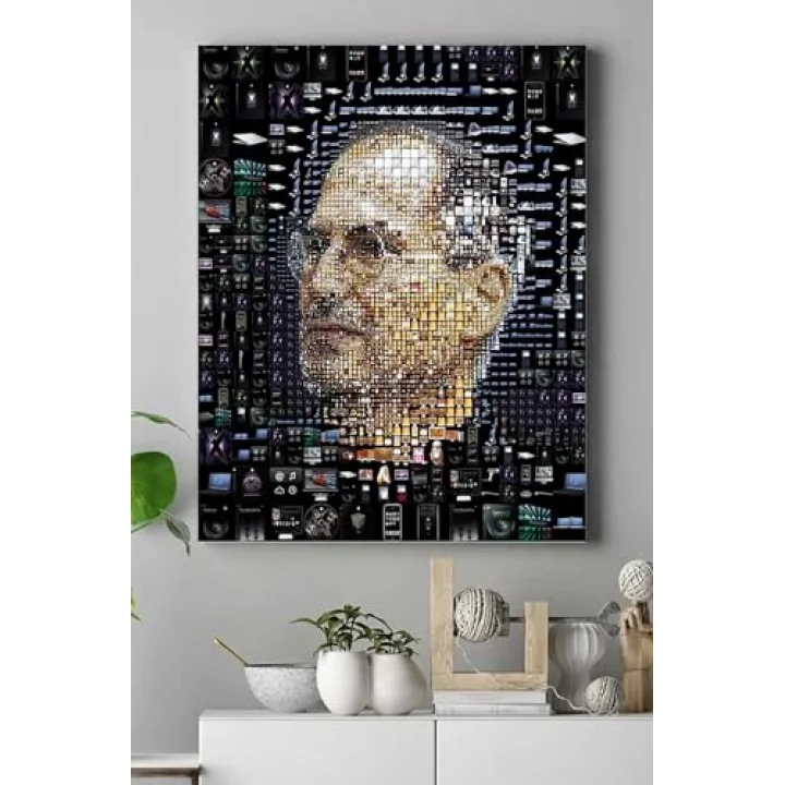 (pster17994) Altın Apple Mozaik Girişimcilik Kanvas Tablo 2 30 x 40