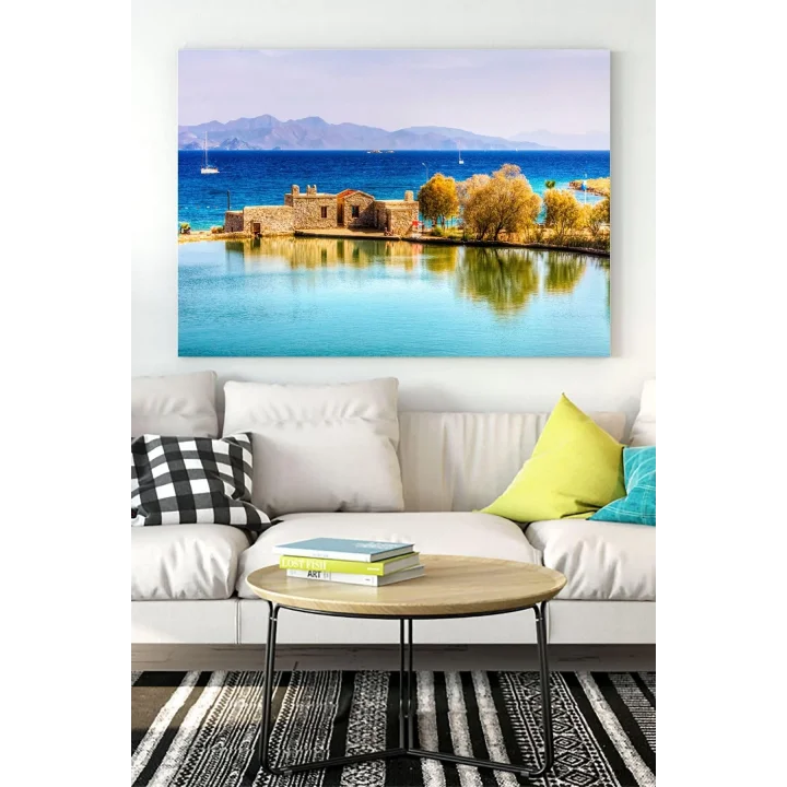 (pster18255) Datça Manzara Kanvas Tablo 21 x 30