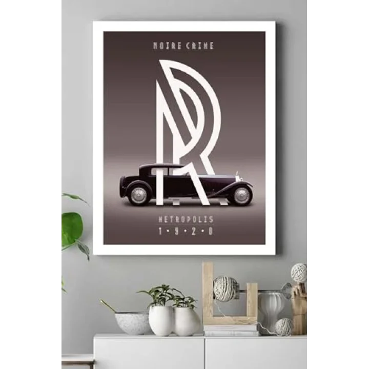 (pster18412) Vintage Araba Kanvas Tablo 3 30 x 40