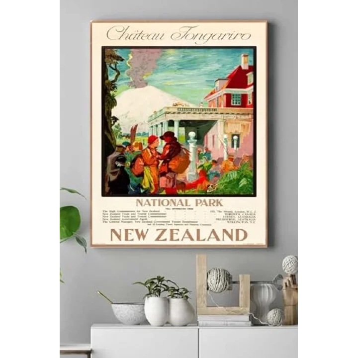 (pster18526) Yeni Zelanda Manzara Kanvas Tablo 30 x 40