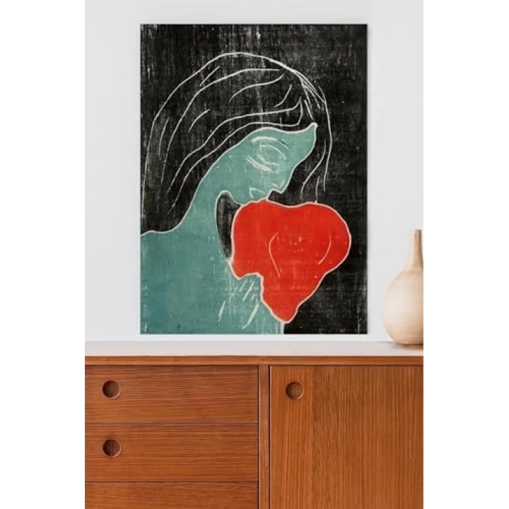 (pster20279) Two Heart - Edvard Munch Sanatsal Poster 40 x 60