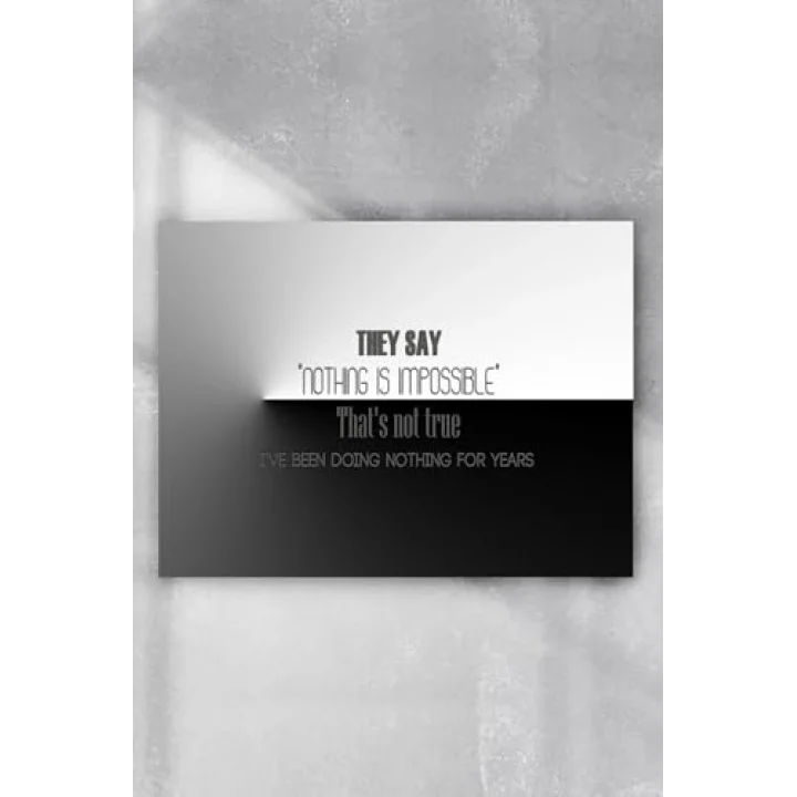 (pster4107) Doing Nothing Eğlenceli Mizahi Poster 40x60cm