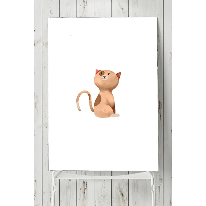 (pster5503) Kedi Çocuk Odası Poster 4 (60x90cm)