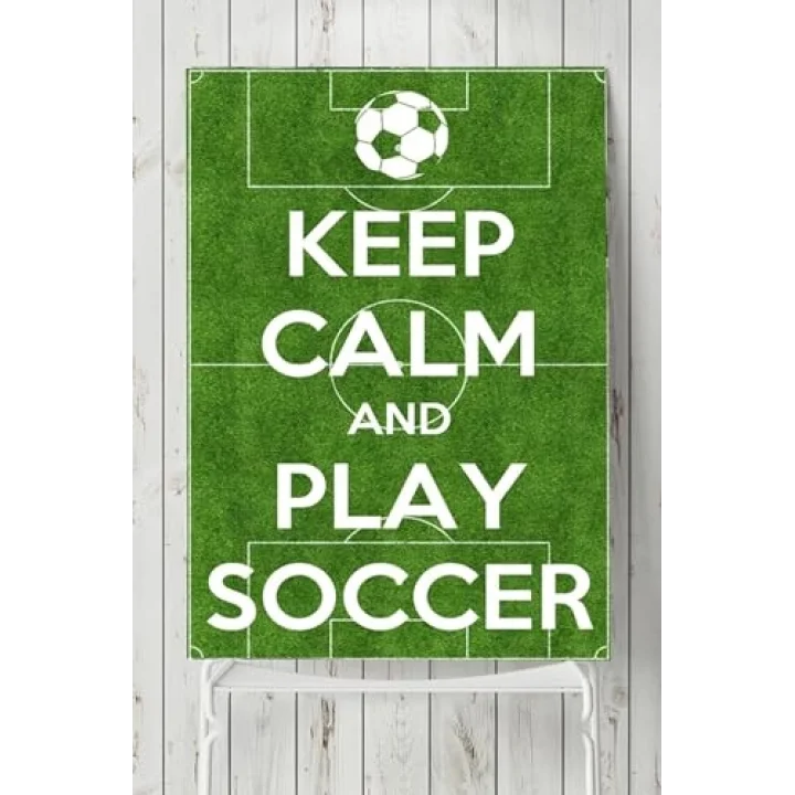 (pster5541) Keep Calm And Play Futbol Posteri