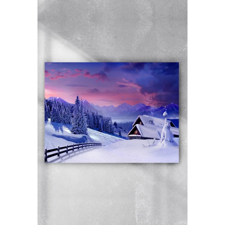 (pster6508) Kış Kar Manzara Poster 6 (90x130 cm)