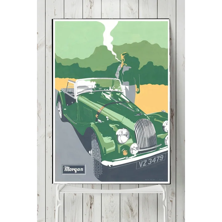 (pster6748) Morgan Vintage Araba Posteri (90x130cm)