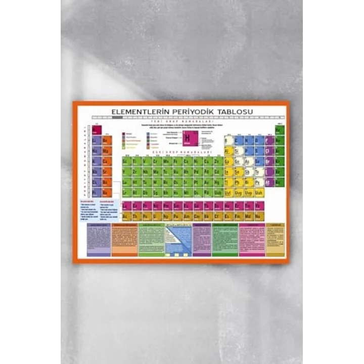 (pster7647) Periyodik Cetvel Bilimsel Poster (40x60cm)