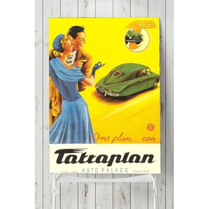 (pster9340) Vintage Araba Posteri(60x90cm)
