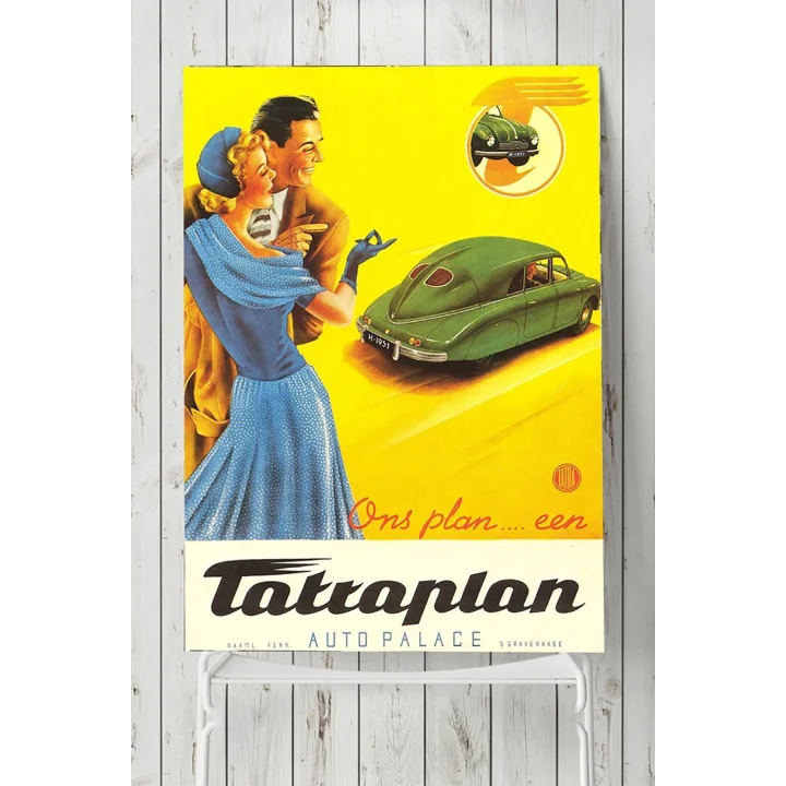 (pster9340) Vintage Araba Posteri(60x90cm)