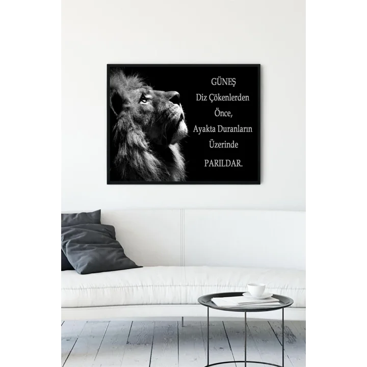 (pster9888) Aslan Girişimcilik Çerçeveli Tablo 4 (30 X 40cm)