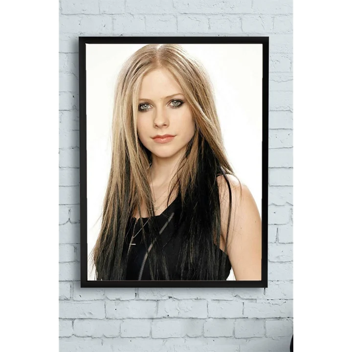 (pster9945) Avril Lavigne Çerçeveli Tablo 2 (40x50cm)