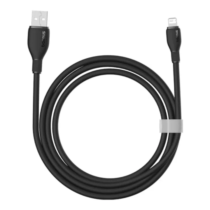 Pudding Hızlı Şarj Özellikli Lightning Kablo 2.4A, 1.2 Metre, Siyah