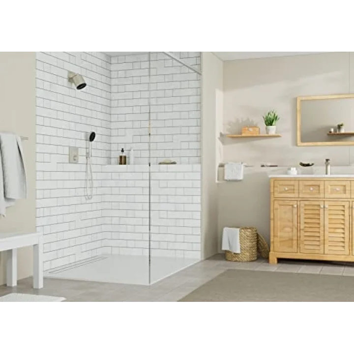 Pulsify 10 cm El Duş Başlığı Seti Modern 3 Sprey Toz Yağmur, Yoğun Yağmur, Fırçalanmış Nikel Hortumlu QuickClean ile Titreşimli Masaj, 1,75 GPM, 04918820
