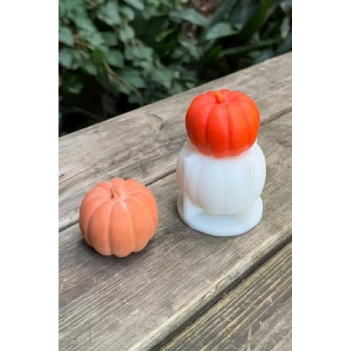 Pumpkin Orta Boy Mum Kalıbı (Silikon)