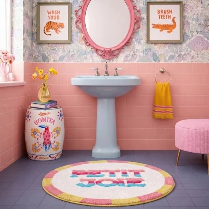 Punjab Krem Banyo Paspası 70 Cm