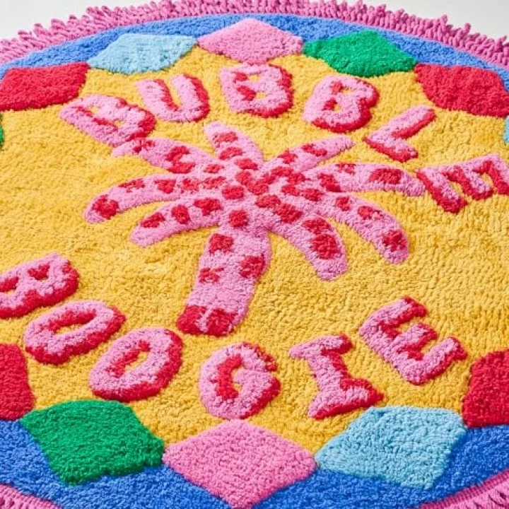Punjab Renkli Banyo Paspası 70 Cm