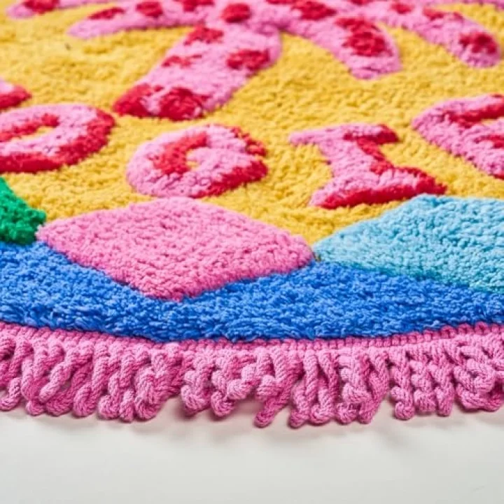 Punjab Renkli Banyo Paspası 70 Cm