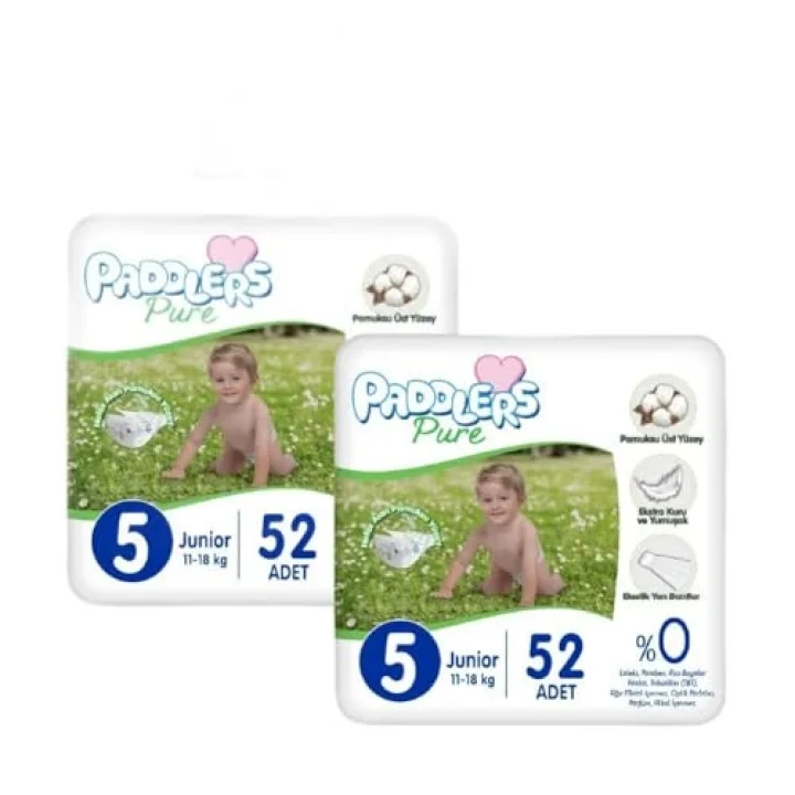 Pure Bebek Bezi 5 Numara Junior 104 Adet 2li Jumbo Set