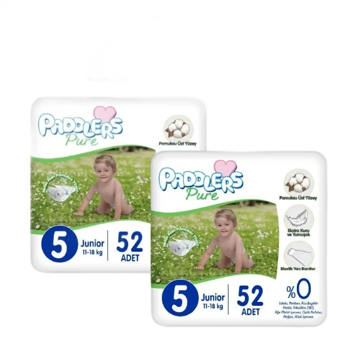 Pure Bebek Bezi 5 Numara Junior 104 Adet 2li Jumbo Set