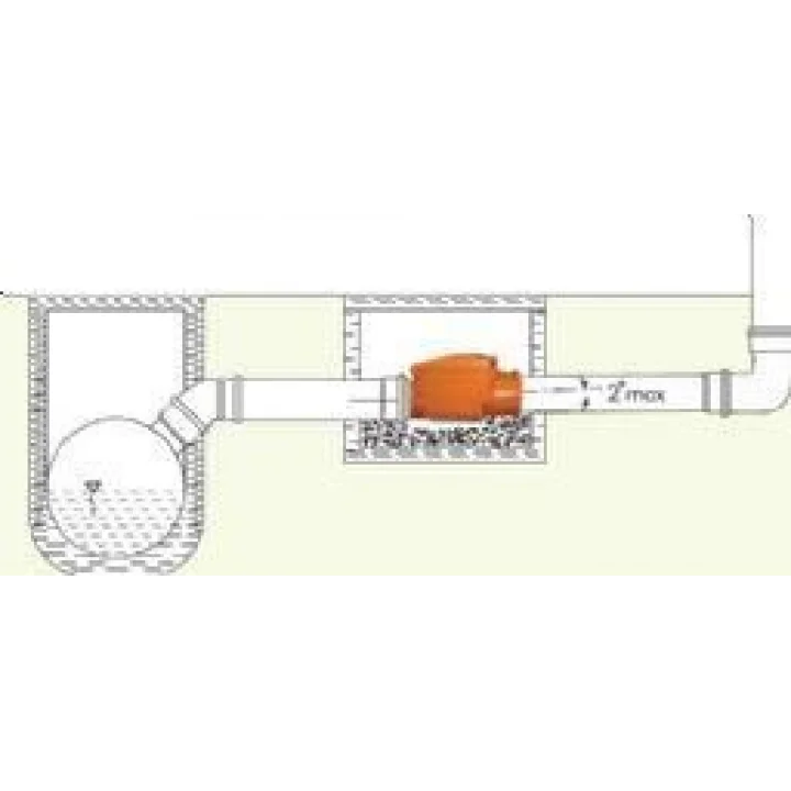 Mey İthalat® PVC Pissu Atıksu Çekvalfi 100 mm Kilitli