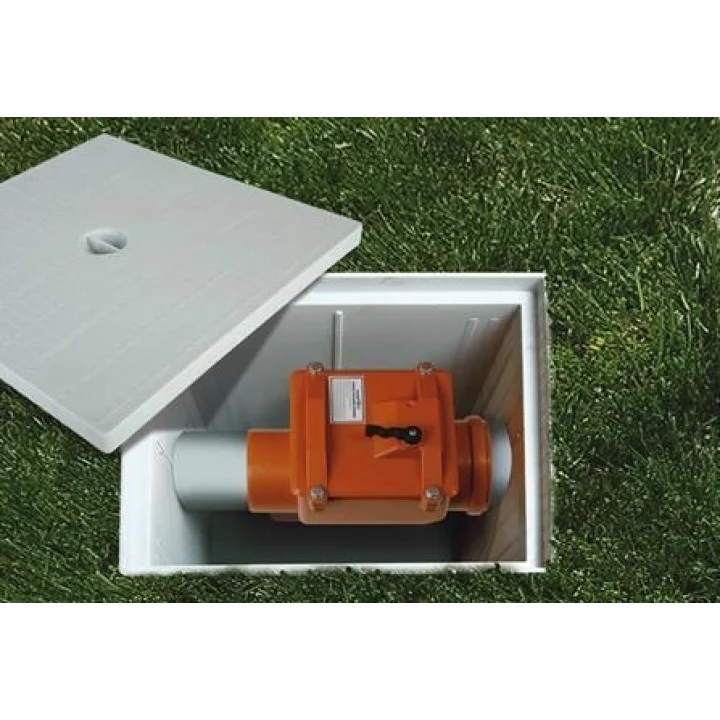 Mey İthalat® PVC Pissu Atıksu Çekvalfi 125 mm Kilitli