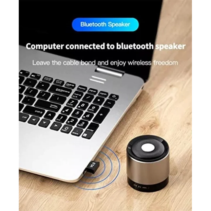 PX-AC-BTU50 Bluetooth 5.0 USB Adaptör, Mini Dongle Bluetooth Alıcı, PC Laptop Notebook İçin Kablosuz Bluetooth Çevirici, Windows 10/11 Tak Çalıştır USB Bluetooth Dongle