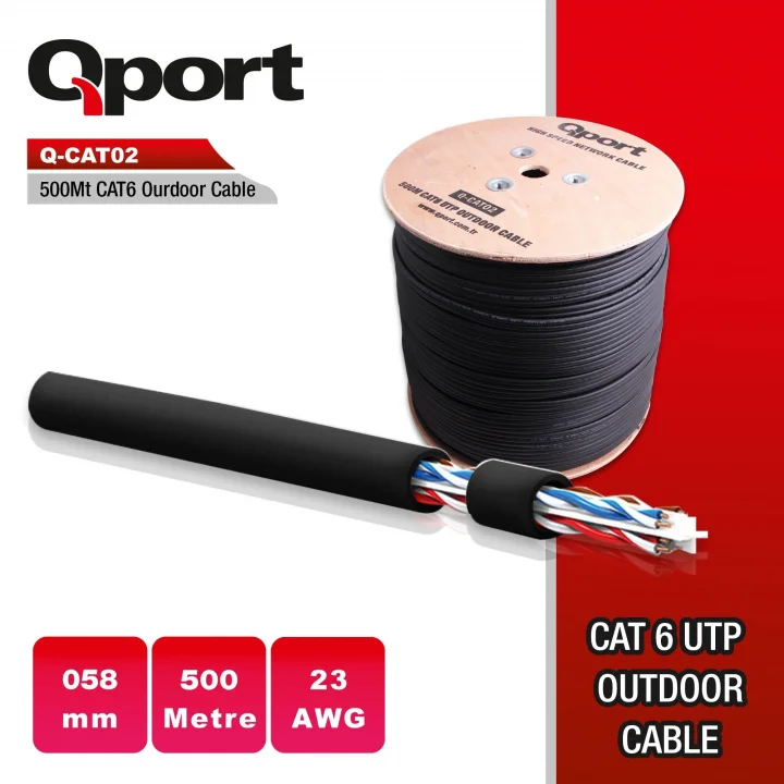 Q-Cato2 Dış Mekan Cat 6 Kablo