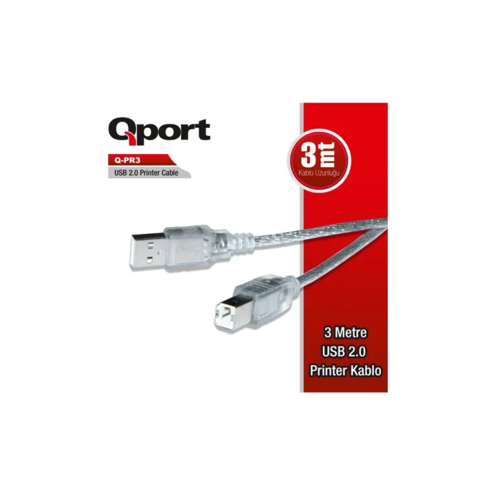 Q Pr3 Usb 2.0 3 Metre Printer Kablosu