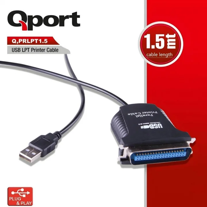 Q Prlpt1.5 Usb/Lpt Çevirici 1.5 Metre Printer Kablosu