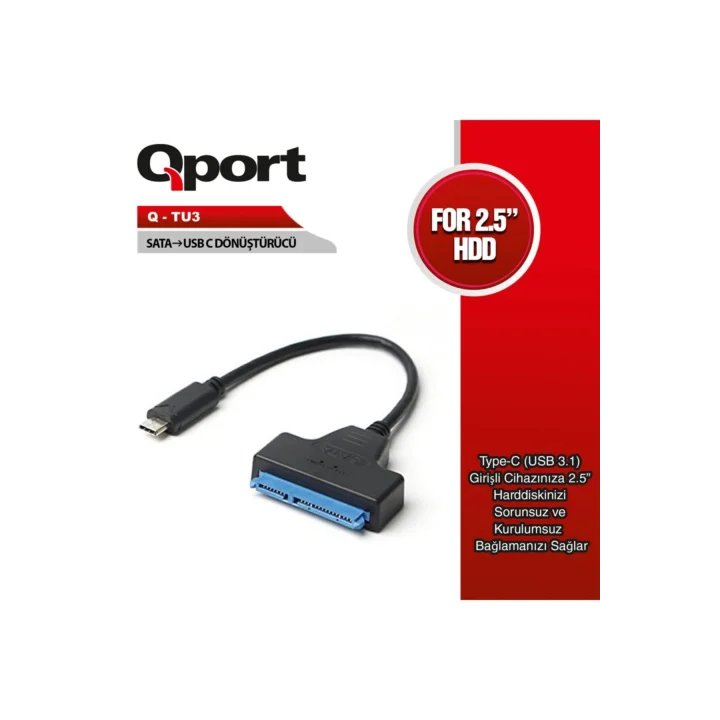 Q-TU3 Type-C to SATA Çevirici Dönüştürücü