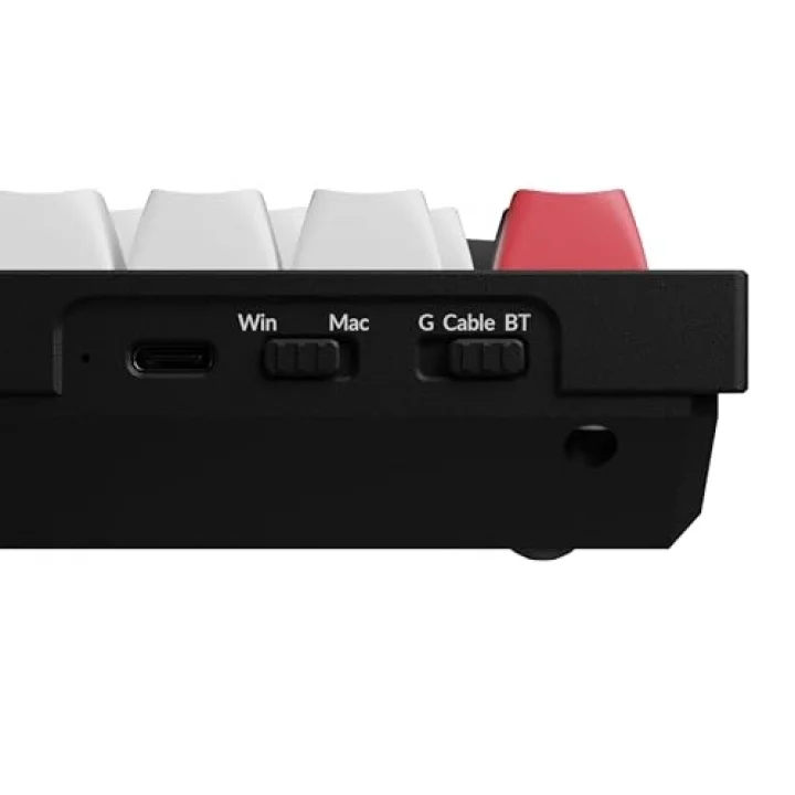Q1 Hall-Effect%75 RGB Türkçe Nebula Switch Kablosuz Siyah Beyaz Mekanik Klavye