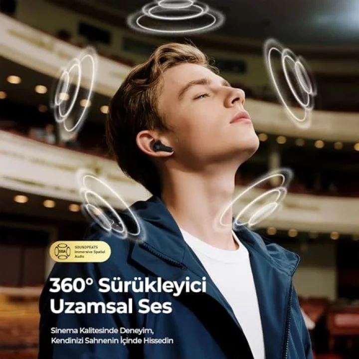 Q3 Pro Hibrit ANC ENC TWS Bluetooth 6.0 Kablosuz Kulak içi Kulaklık Siyah